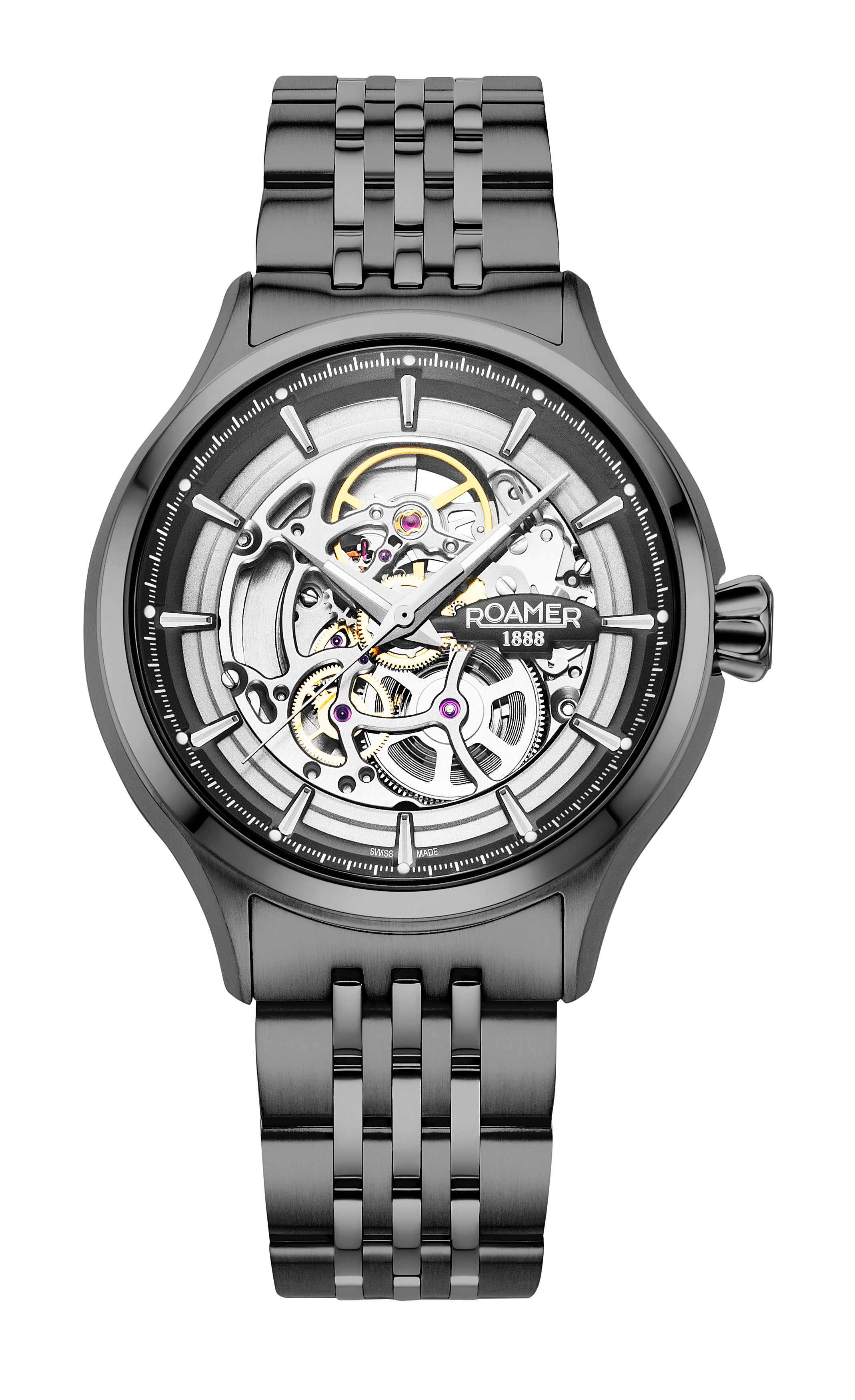Competence Skeleton IV 43 mm Automatic Three-Hand Black Bracelet Sapphire glass Stainless Steel swiss watch