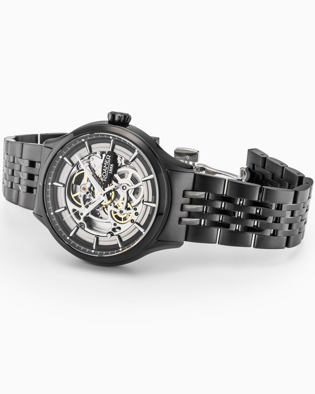 Competence Skeleton IV 43 mm Automatic Three-Hand Black Bracelet Sapphire glass Stainless Steel swiss watch