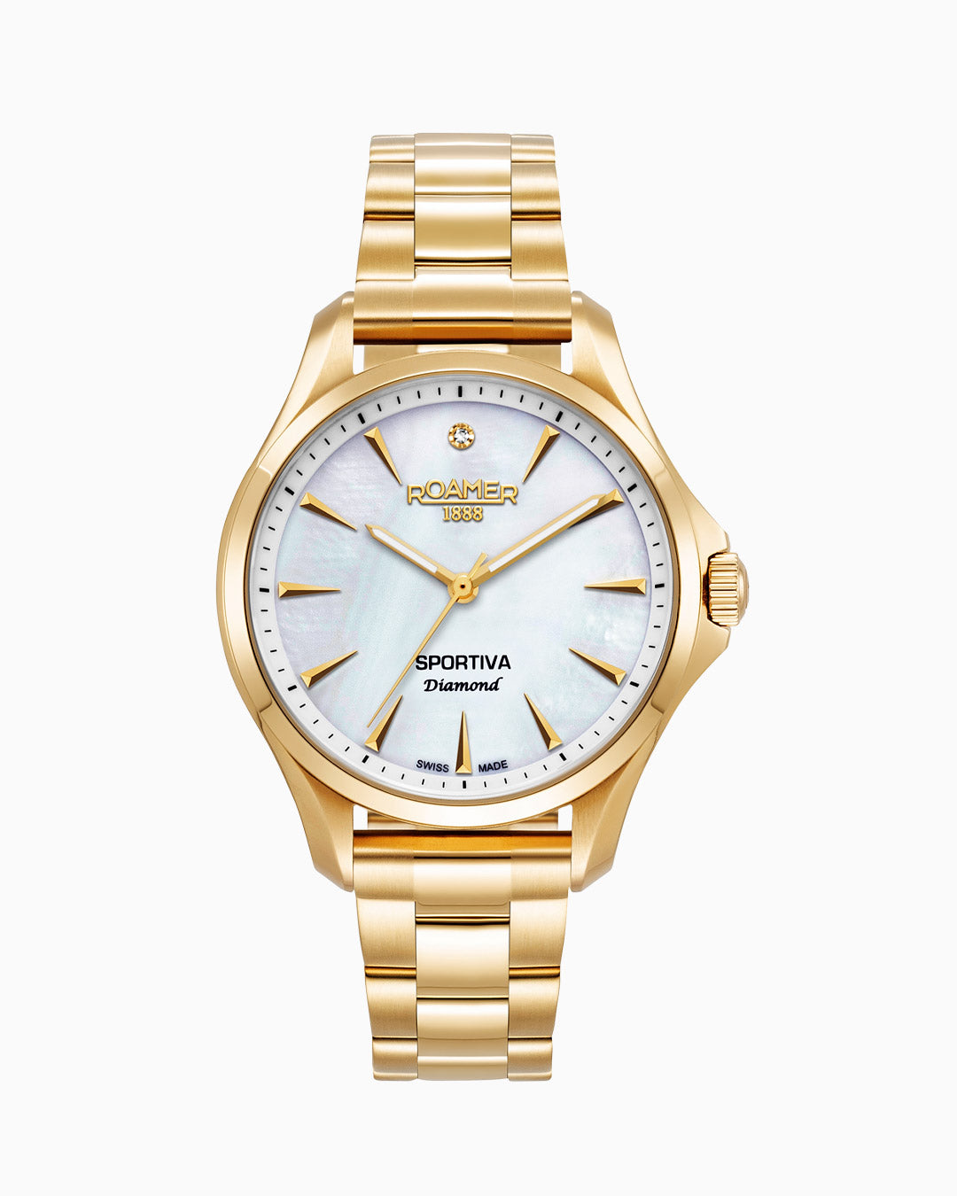 Sportiva 36mm Quartz Three-Hand Gold Bracelet Sapphire glass