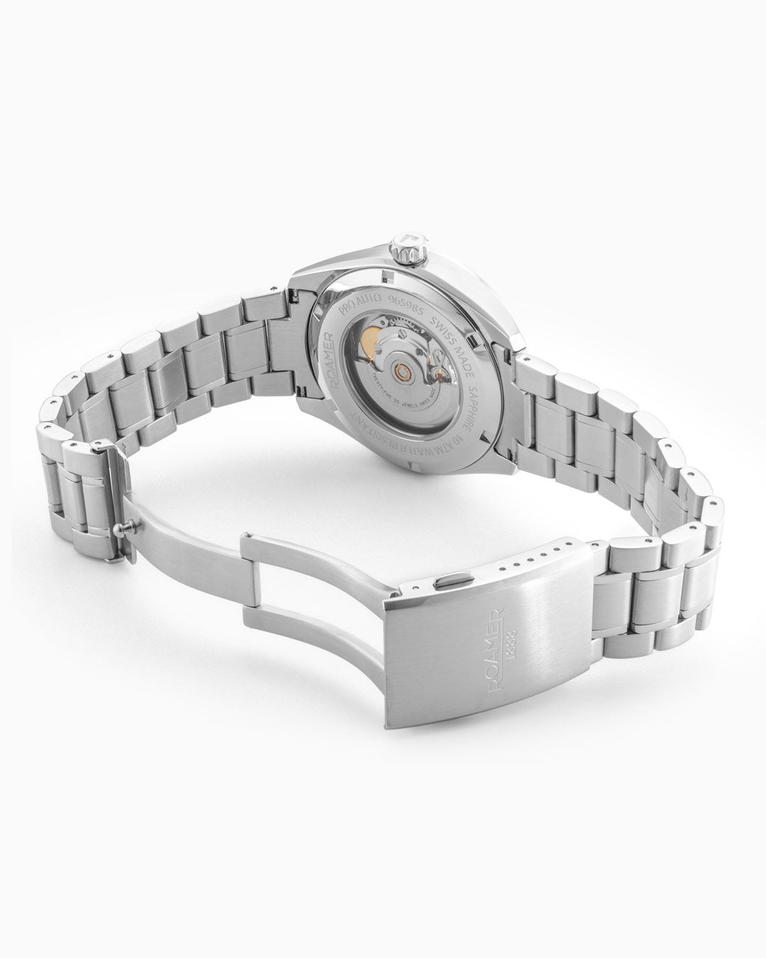 Pro Auto 42 mm Automatic Three-Hand Green Dial Silver Bracelet Sapphire glass Stainless Steel swiss watch