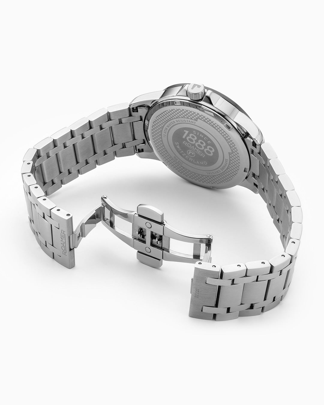 Mercury Classic 42 mm Quartz Three-Hand Date Black Dial Silver Bracelet Sapphire glass Stainless Steel swiss watch