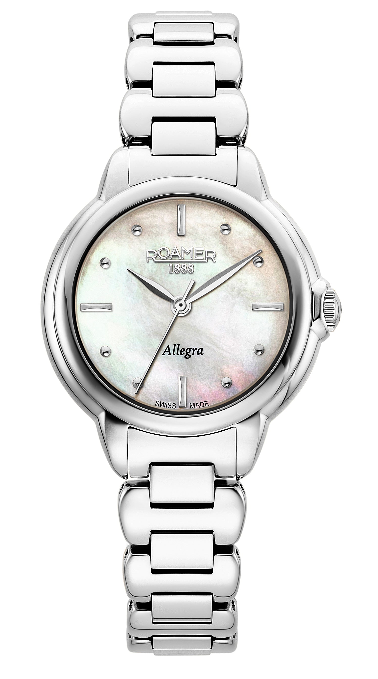 Allegra 32mm Quartz Three-Hand Silver Bracelet Sapphire glass Stainless Steel swiss watch