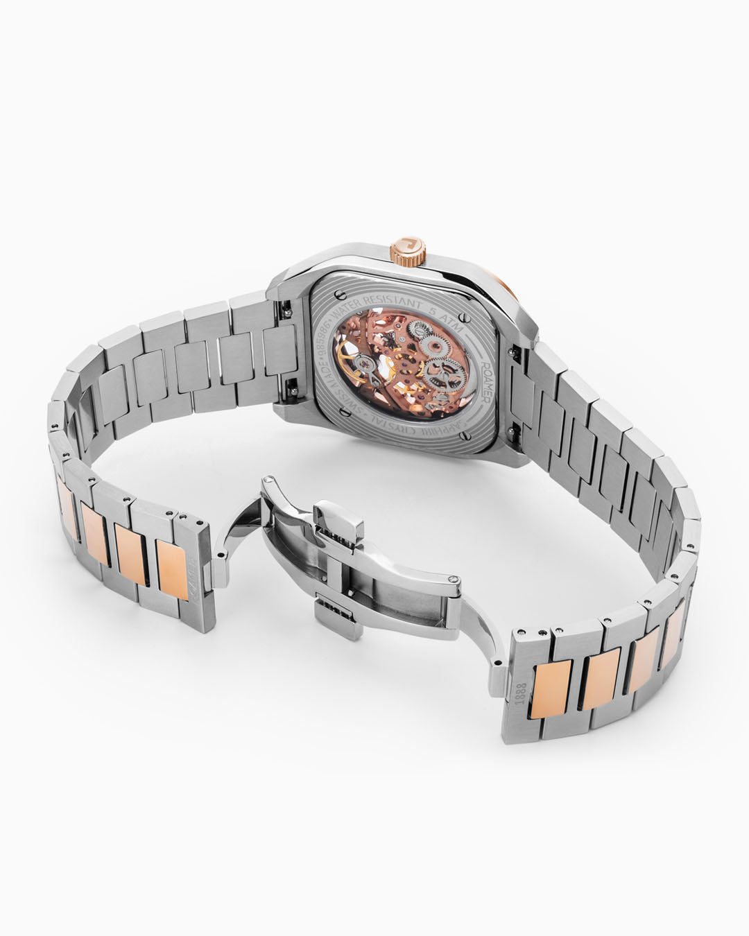Mechano 42 mm Automatic Three-Hand Two-Tone Bracelet Sapphire antireflection glass Stainless Steel swiss watch