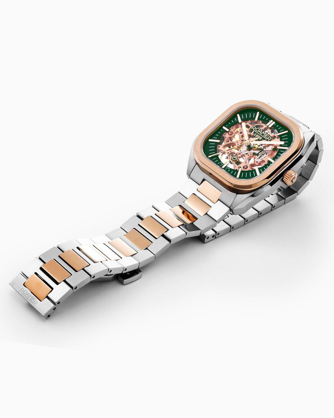 Mechano 42 mm Automatic Three-Hand Two-Tone Bracelet Sapphire antireflection glass Stainless Steel swiss watch