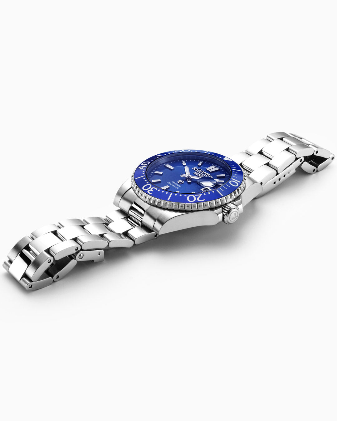 Premier 42 mm Automatic Three-Hand Date Silver Bracelet Sapphire glass Stainless Steel swiss watch