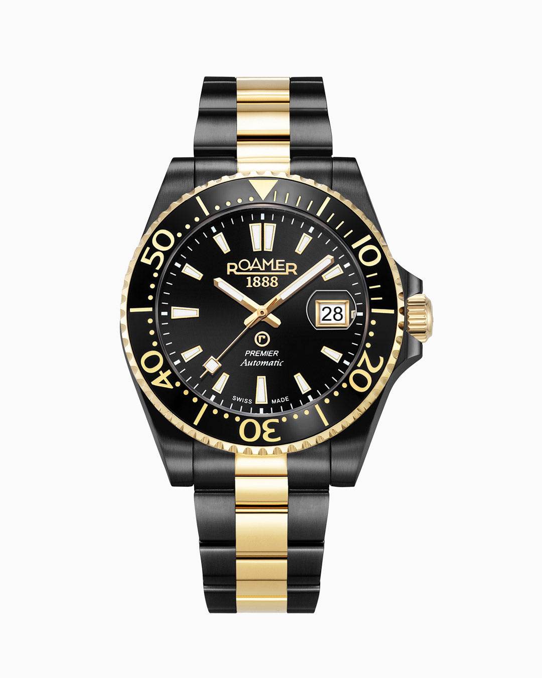 Premier 42 mm Automatic Three-Hand Date Two-tone Bracelet Sapphire glass Stainless Steel swiss watch