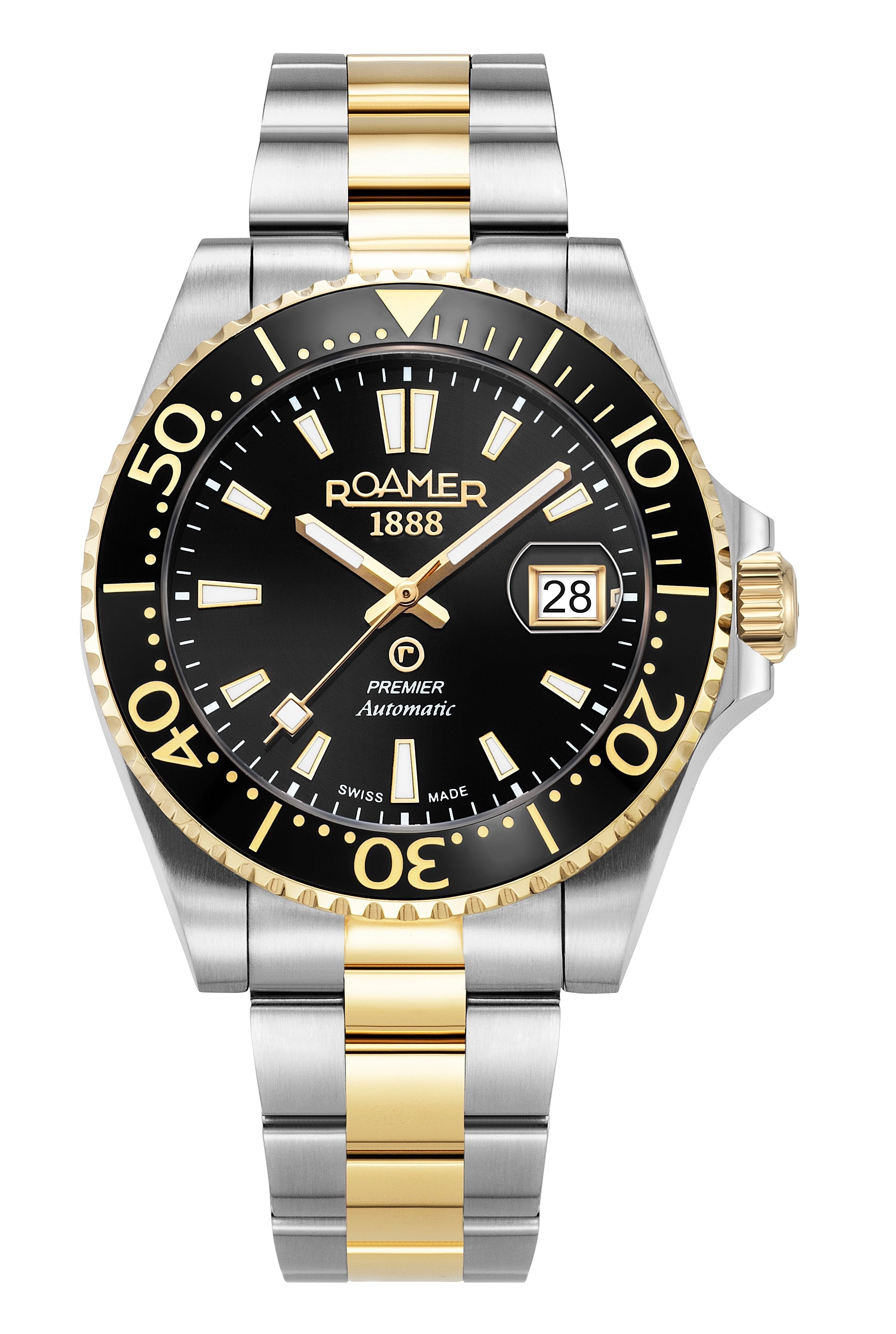 Premier 42 mm Automatic Three-Hand Date Two-Tone Bracelet Sapphire glass Stainless Steel swiss watch