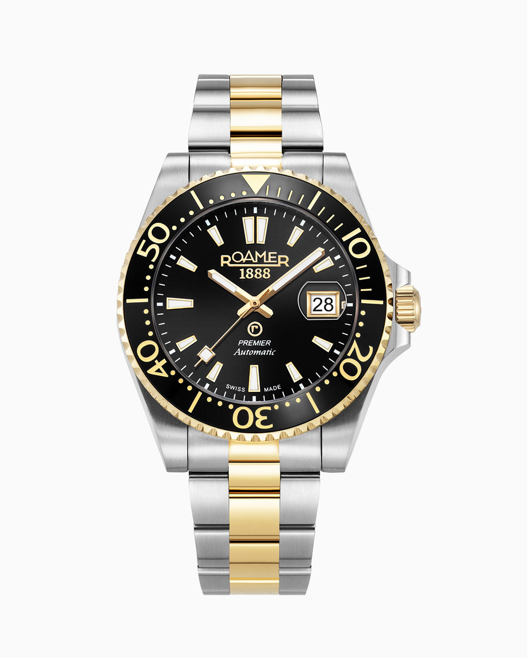 Premier 42 mm Automatic Three-Hand Date Two-Tone Bracelet Sapphire glass Stainless Steel swiss watch