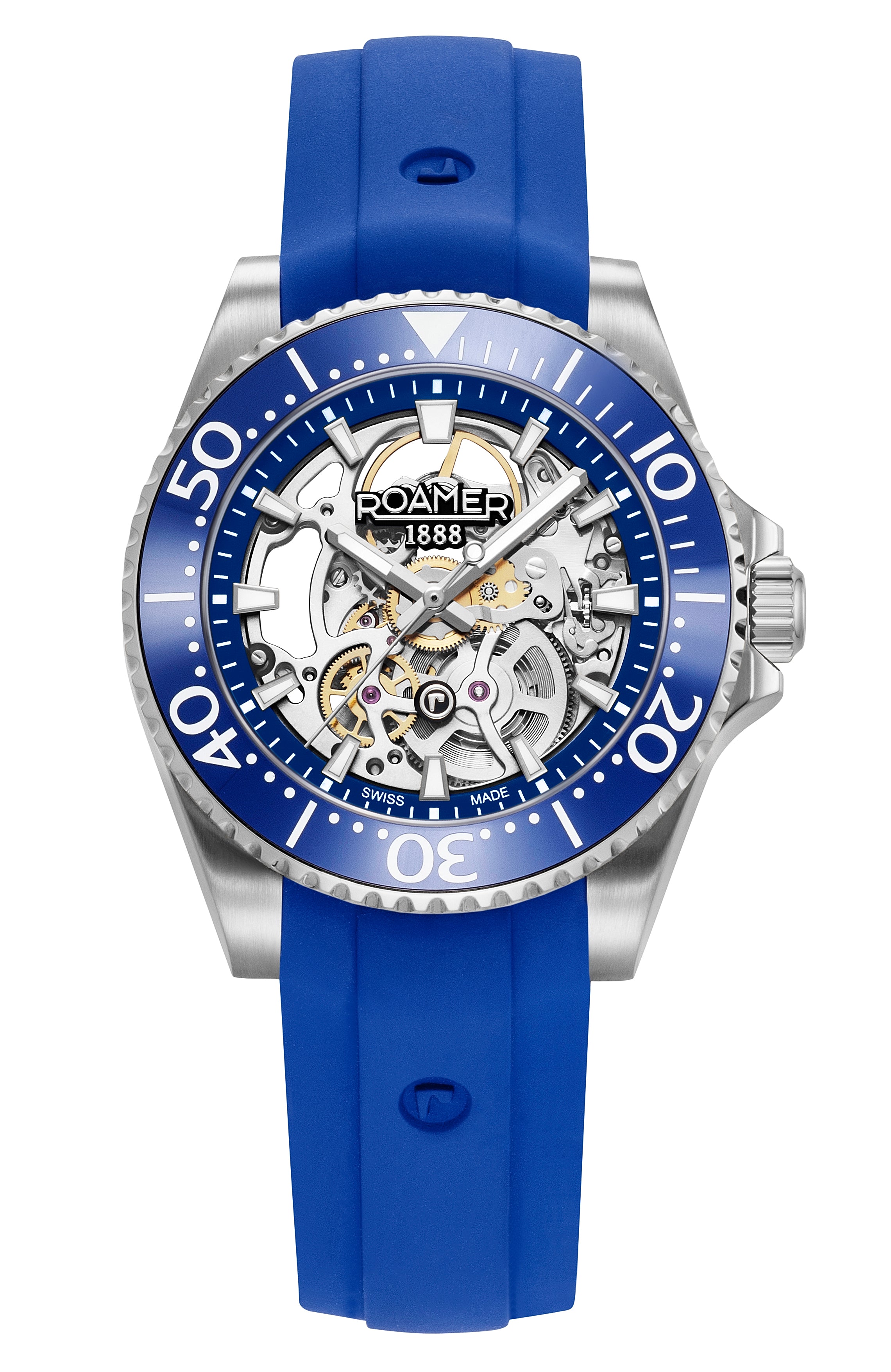 Premier Skeleton 42 mm Automatic Three-Hand Blue Dial Silver Bracelet Sapphire glass Stainless Steel swiss watch