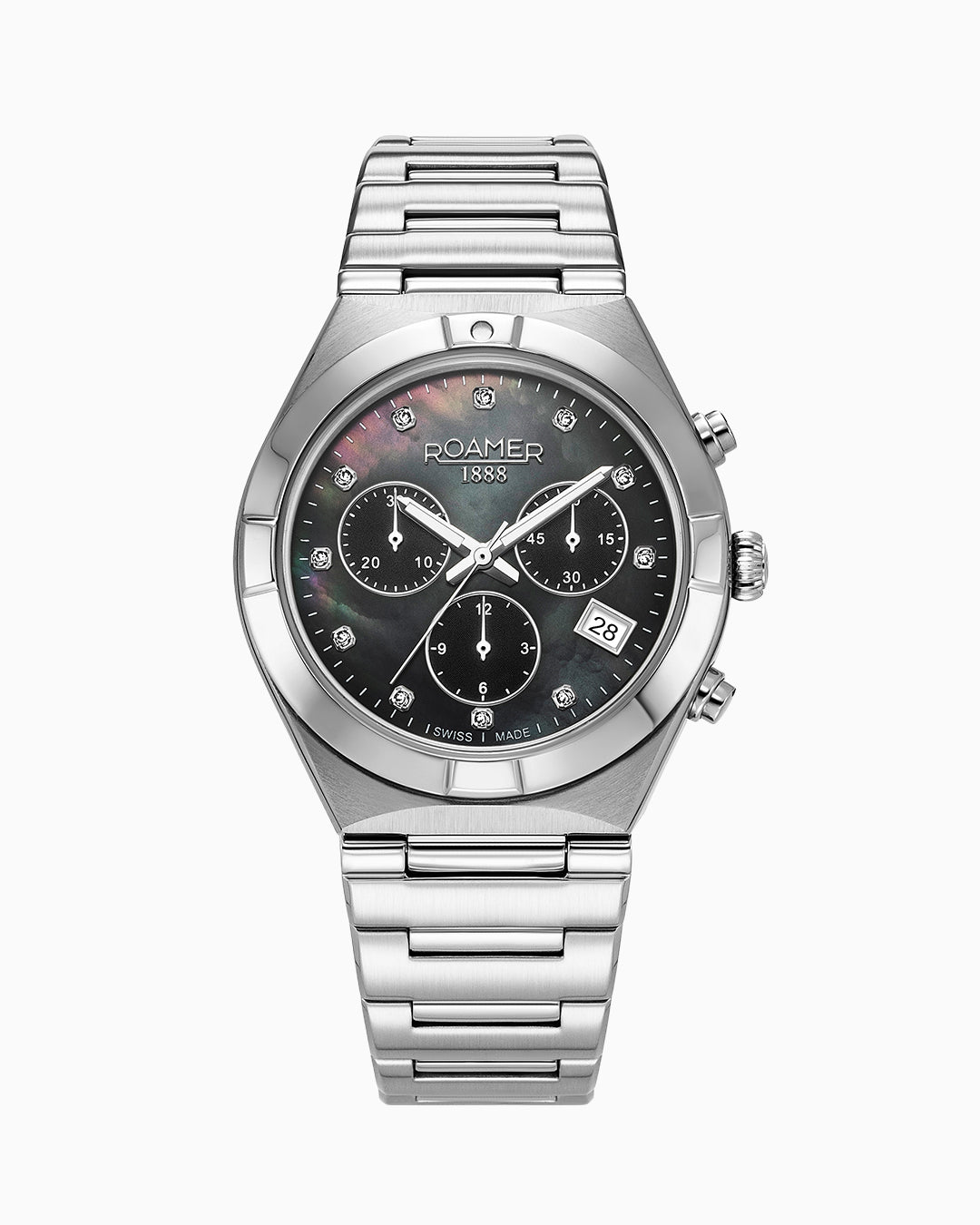 Elegant Silver Women\'s Chronograph Watch Amazon.com: BOSS Grand Tour Women main image 2