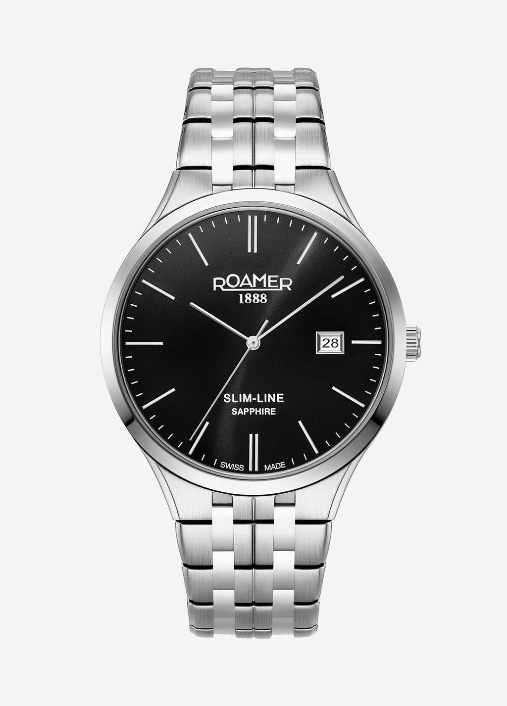 Slim Line Classic BLACK 40 40.0 mm SS 121 Roamer of Switzerland
