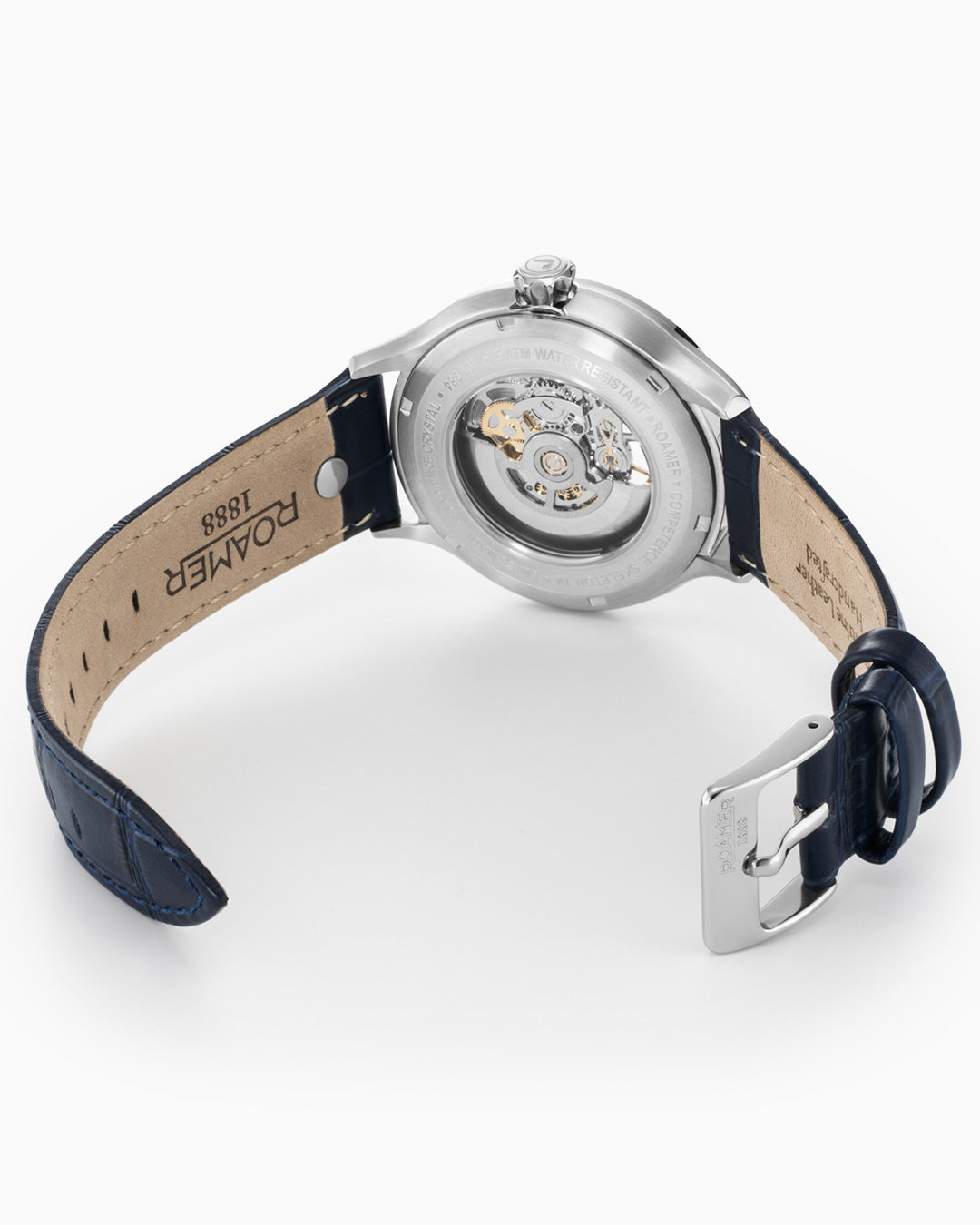 Competence Skeleton IV 43 mm Automatic Three-Hand Blue Leather Strap Sapphire glass Stainless Steel swiss watch