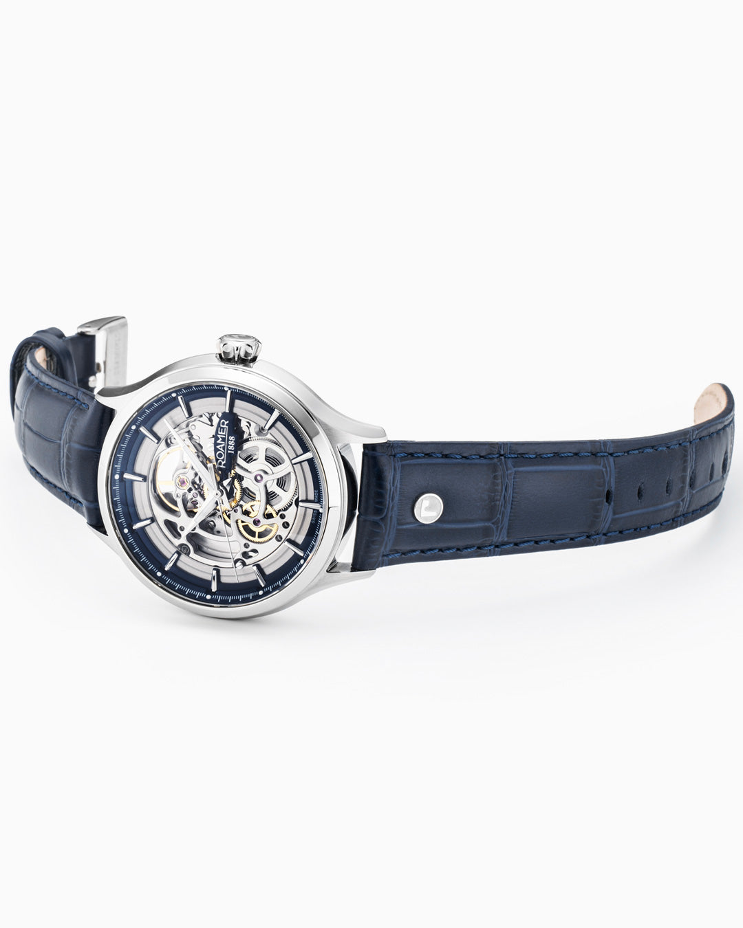 Competence Skeleton IV 43 mm Automatic Three-Hand Blue Leather Strap Sapphire glass Stainless Steel swiss watch