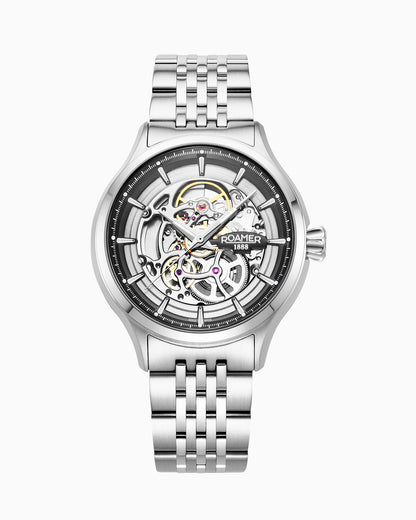 Competence Skeleton IV 43 mm Automatic Three-Hand  Bracelet Sapphire glass Stainless Steel swiss watch