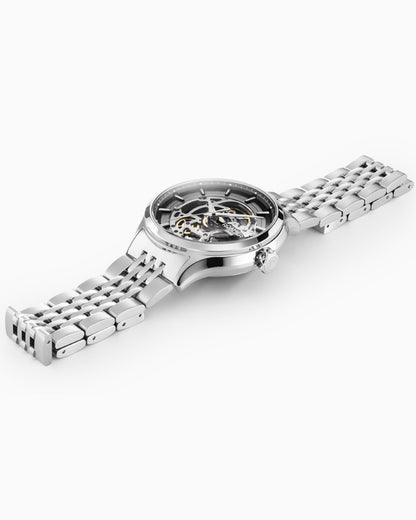 Competence Skeleton IV 43 mm Automatic Three-Hand  Bracelet Sapphire glass Stainless Steel swiss watch