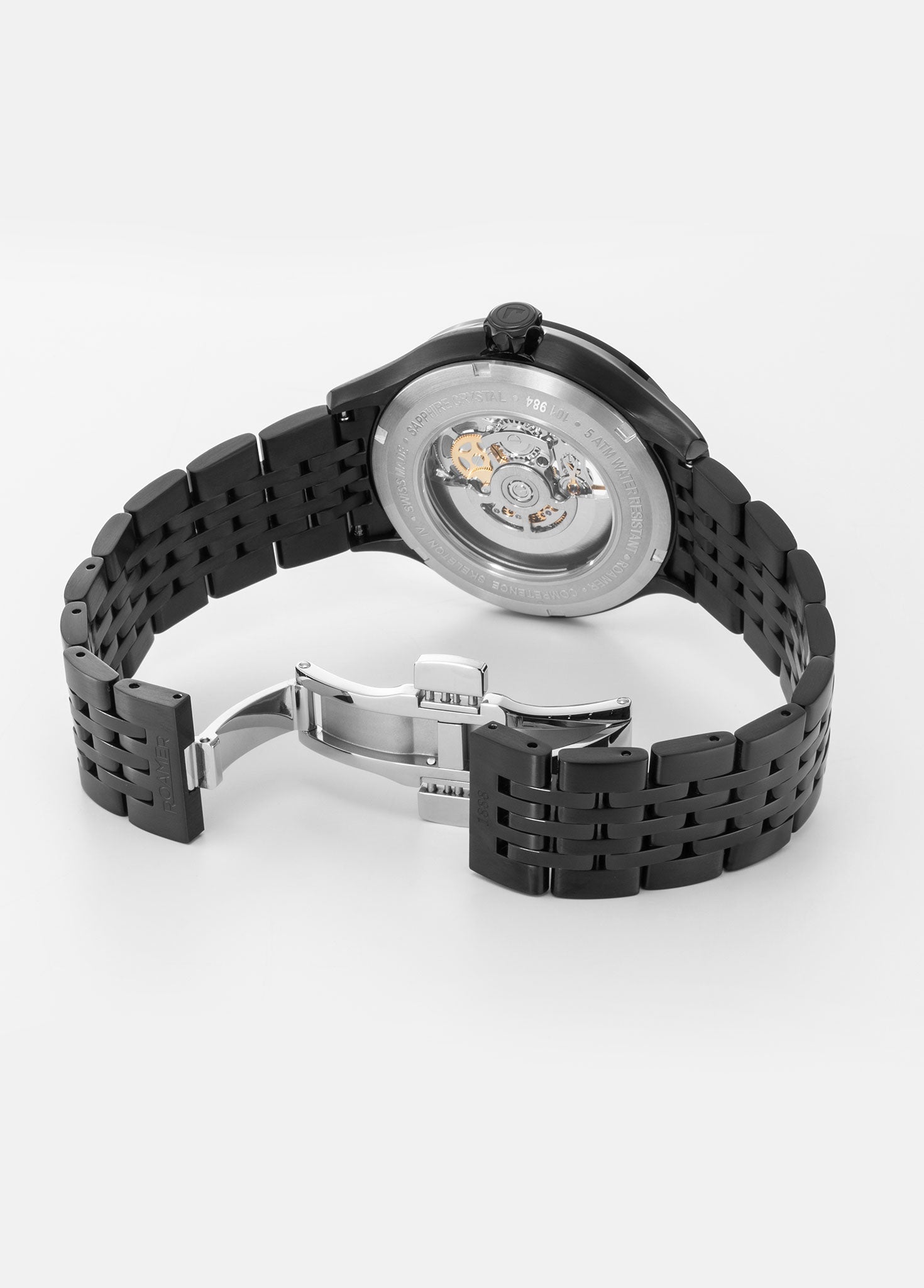 Competence Skeleton IV 43 mm Automatic Three-Hand Black Bracelet Sapphire glass Stainless Steel swiss watch