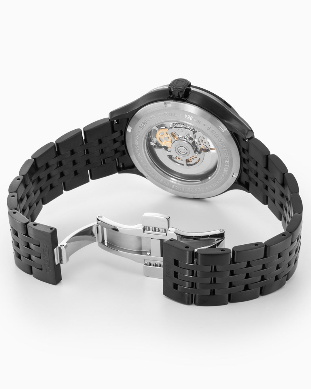 Competence Skeleton IV 43 mm Automatic Three-Hand Black Bracelet Sapphire glass Stainless Steel swiss watch