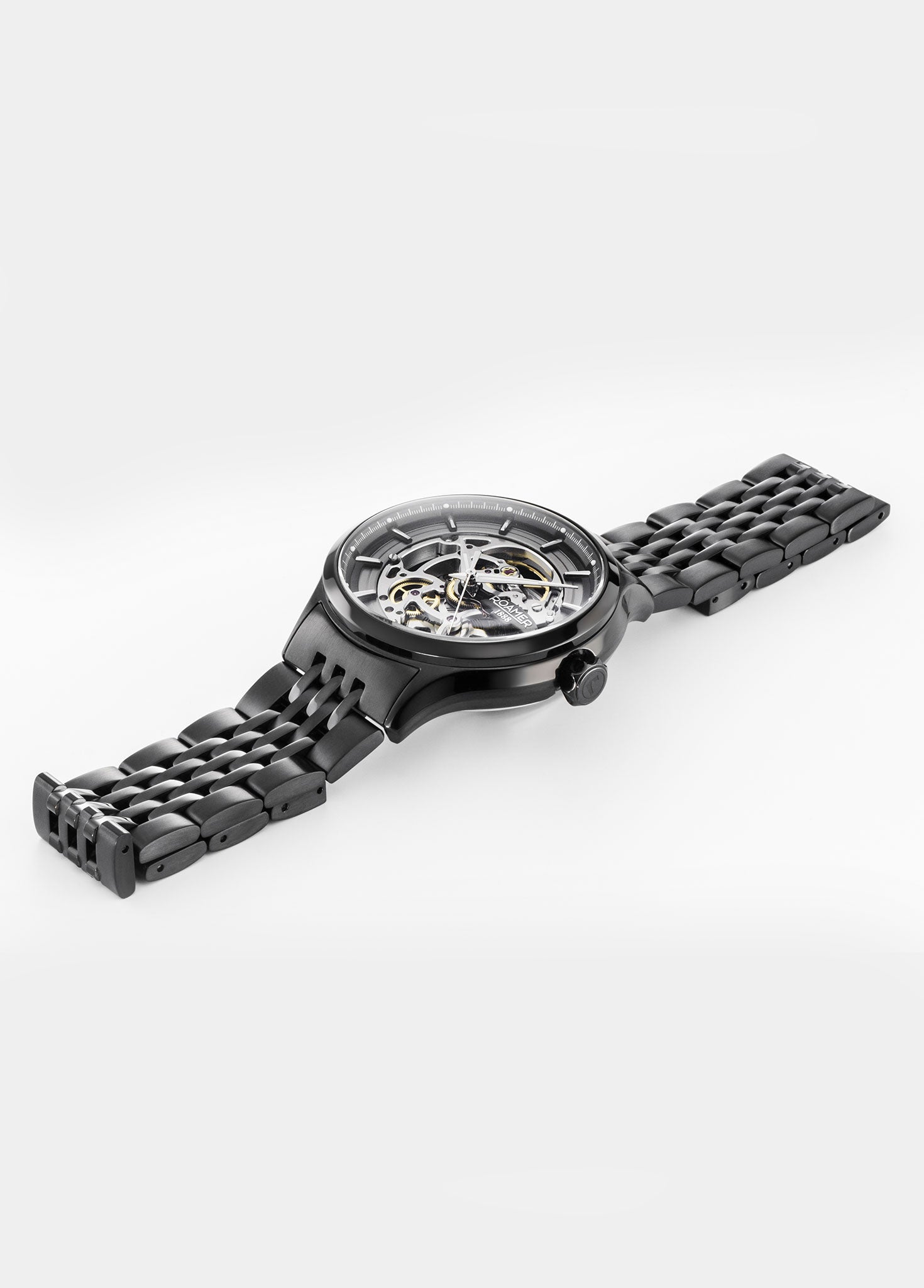 Competence Skeleton IV 43 mm Automatic Three-Hand Black Bracelet Sapphire glass Stainless Steel swiss watch