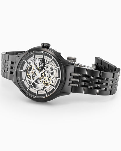 Competence Skeleton IV 43 mm Automatic Three-Hand Black Bracelet Sapphire glass Stainless Steel swiss watch