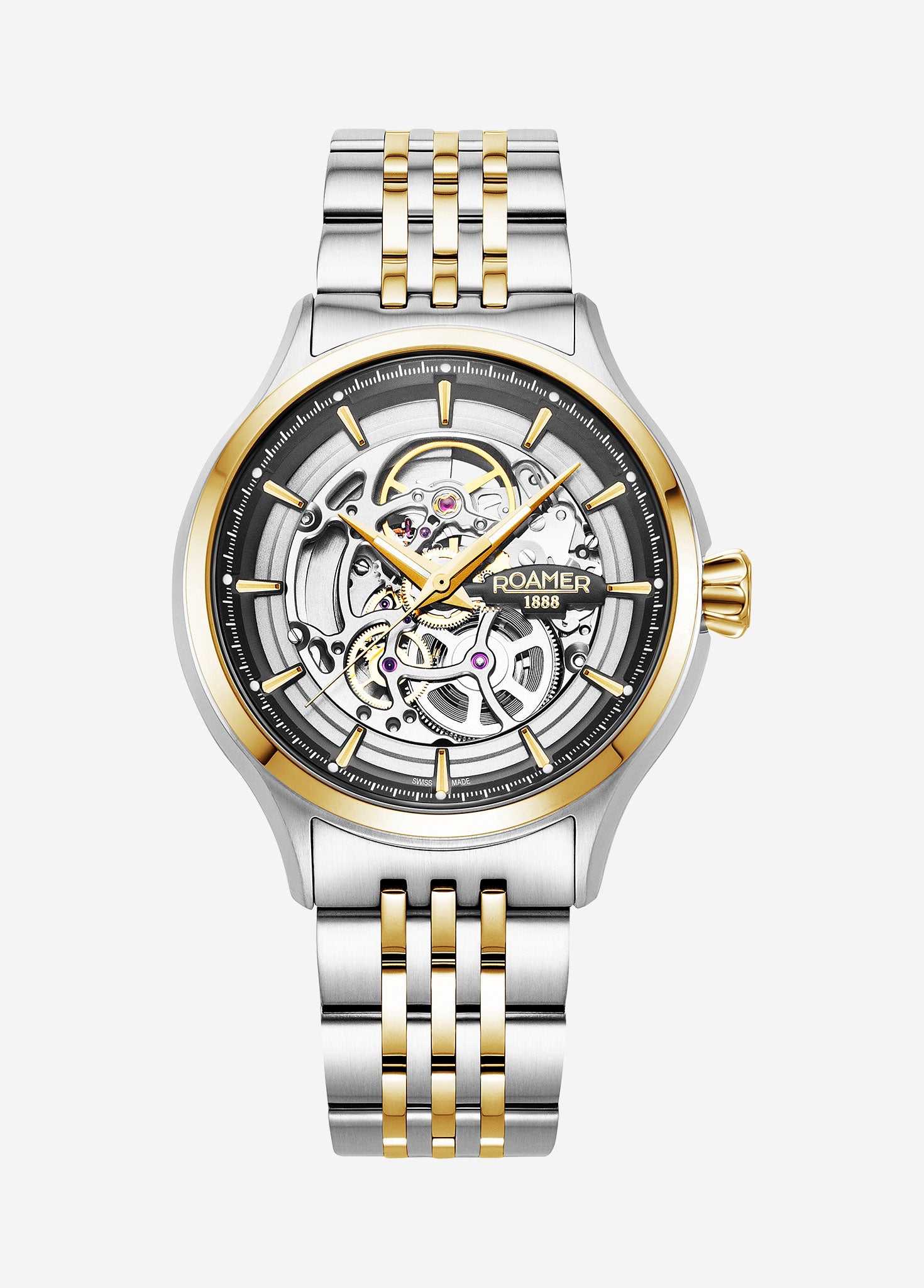 Competence Skeleton IV 43 mm Automatic Three-Hand Two-Tone Bracelet Sapphire glass Stainless Steel swiss watch