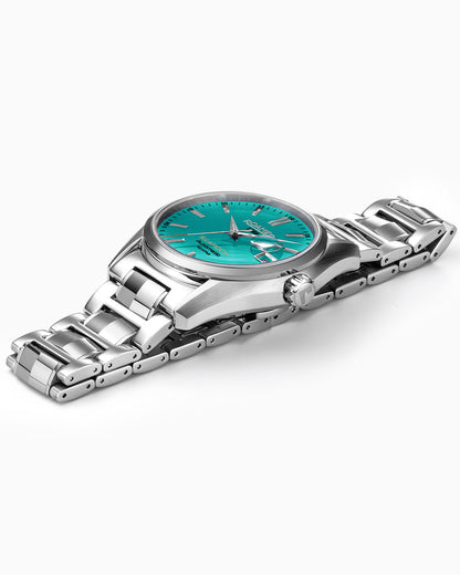 Searock Automatic 42 mm Automatic Three-Hand Date Sky Blue Dial Silver Bracelet Sapphire glass Stainless Steel swiss watch