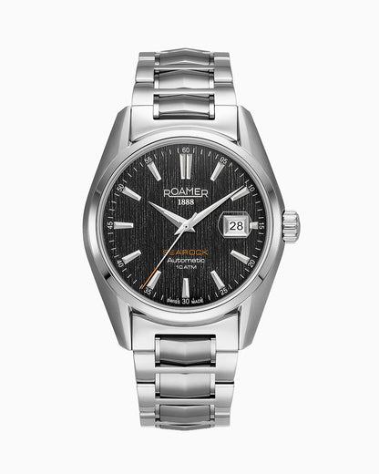 Searock Automatic 42 mm Automatic Three-Hand Date Silver Bracelet Sapphire glass Stainless Steel swiss watch