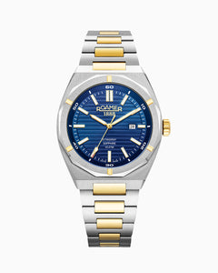 Stingray 42 mm Quartz Three-Hand Date Blue Dial Two-tone Bracelet Sapphire glass Stainless Steel swiss watch