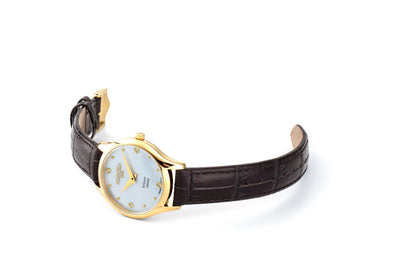 Soleure 30mm Quartz Two-Hand Brown Leather Strap Sapphire glass Stainless Steel swiss watch
