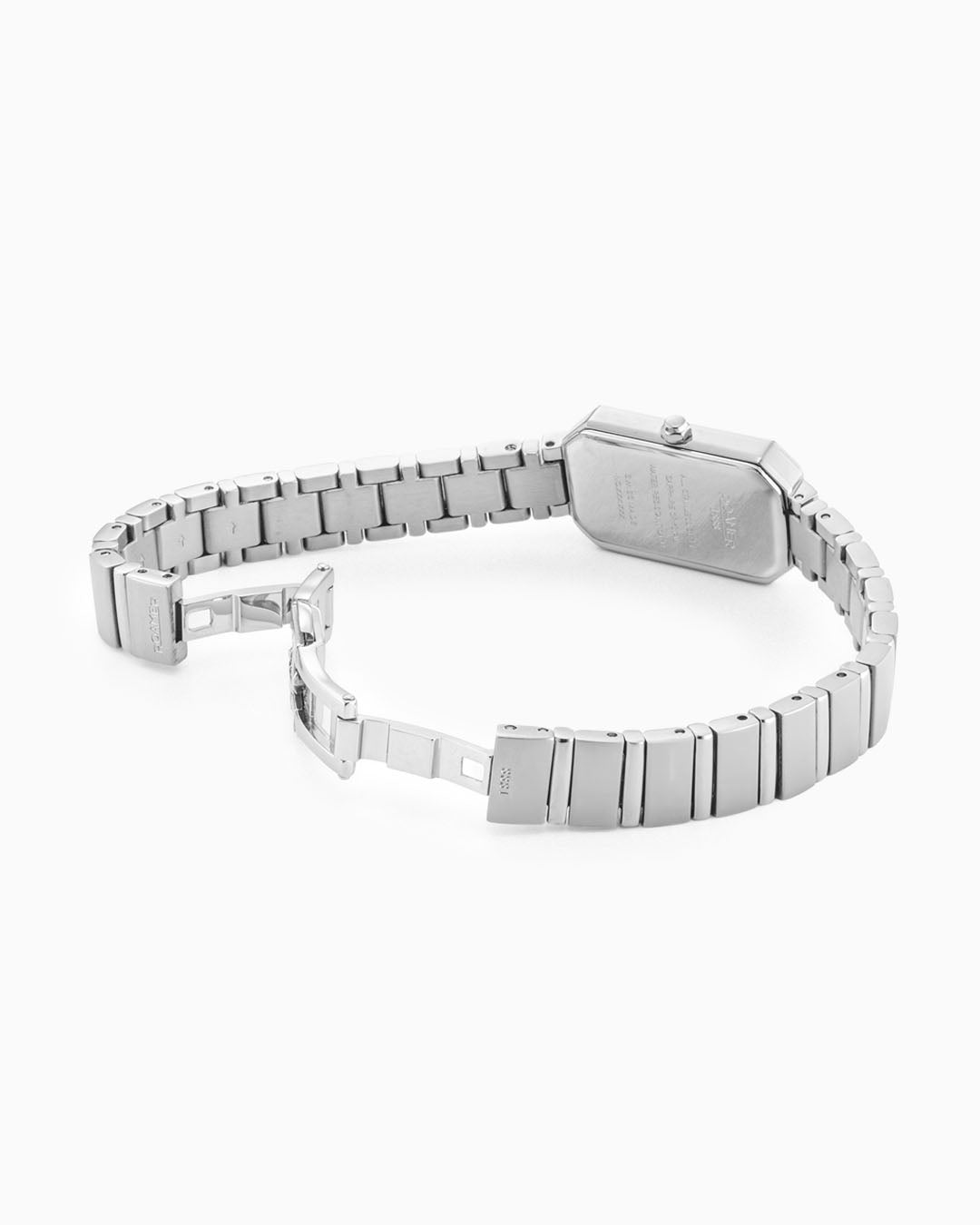 Olivia Diamond 18x29 mm Quartz Two-Hand Silver Dial Silver Bracelet Sapphire glass Stainless Steel swiss watch