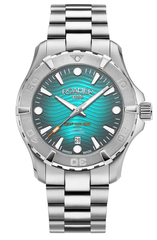 Deep Sea 200 43 mm Quartz Three-Hand Date Silver Bracelet Sapphire glass Stainless Steel swiss watch