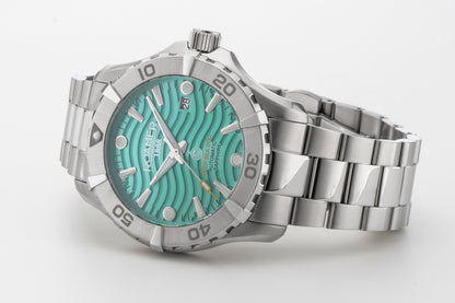 Deep Sea Automatic 43 mm Automatic Three-Hand Date Lightblue Dial Silver Bracelet Sapphire glass Stainless Steel swiss watch