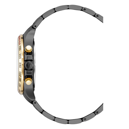 Rimini 45mm Chronograph Date Black Dial Black Tone Bracelet Sapphire glass Stainless Steel swiss watch