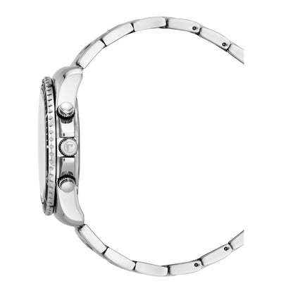 Nautic Chrono 100 43mm Chronograph Date Black Dial Silver Bracelet Sapphire glass Stainless Steel swiss watch