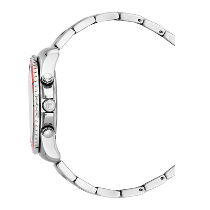 Nautic Chrono 100 43mm Chronograph Date Black Dial Silver Bracelet Sapphire glass Stainless Steel swiss watch