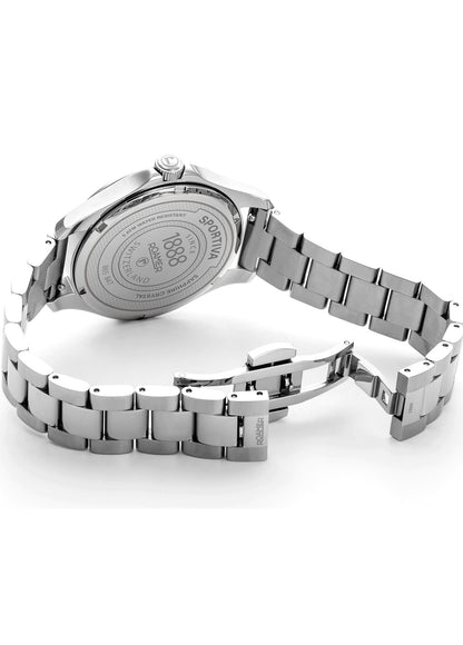 Sportiva 36mm Quartz Three-Hand Silver Bracelet Sapphire glass Stainless Steel swiss watch