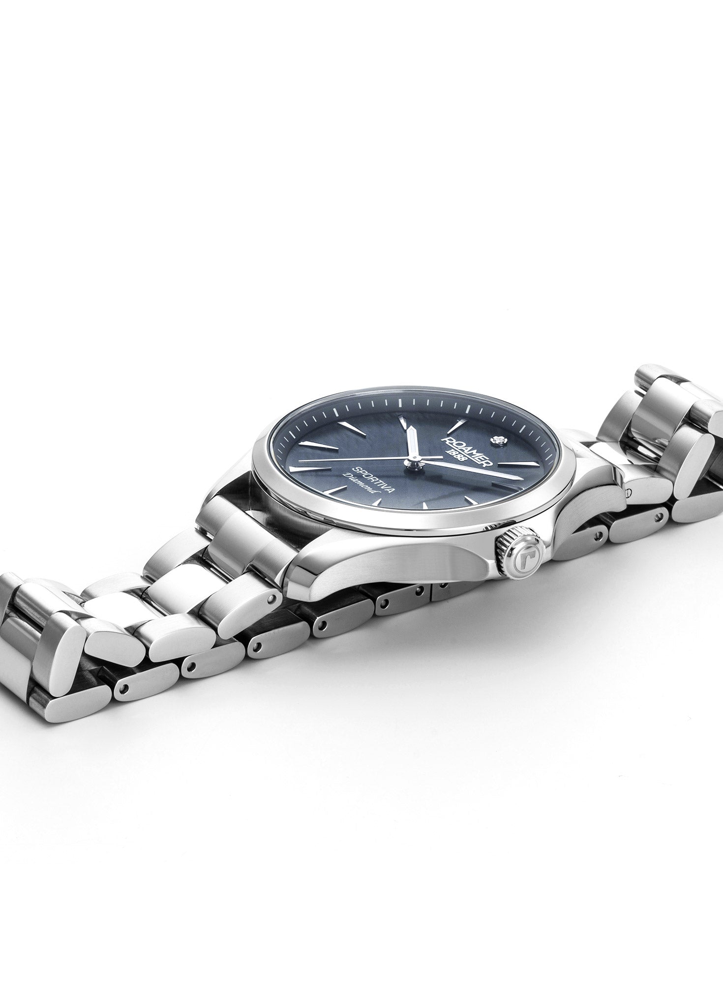 Sportiva 36mm Quartz Three-Hand Silver Bracelet Sapphire glass Stainless Steel swiss watch