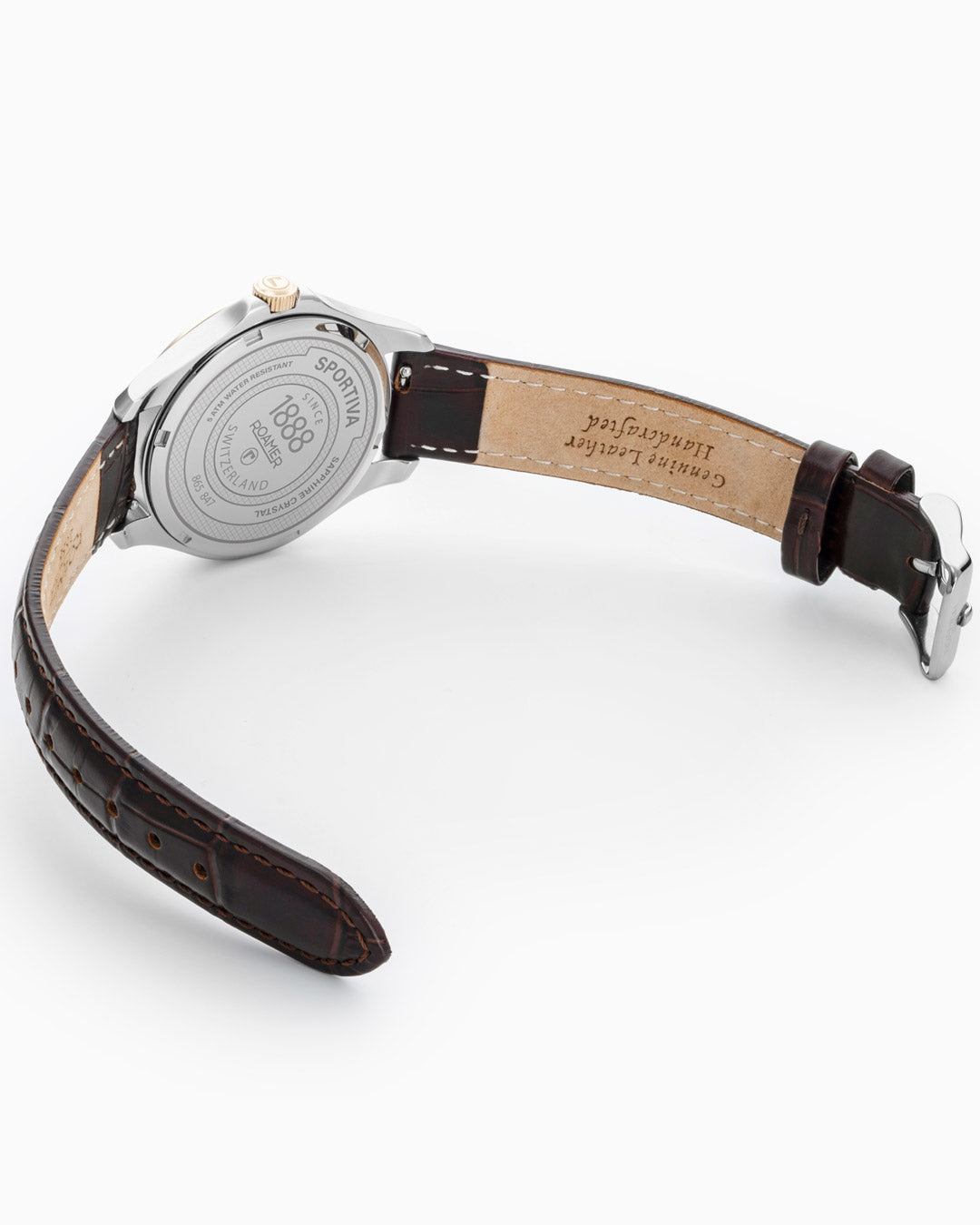 Sportiva 36mm Quartz Three-Hand White Mop Dial  Two-Tone Bracelet Sapphire glass Stainless Steel swiss watch