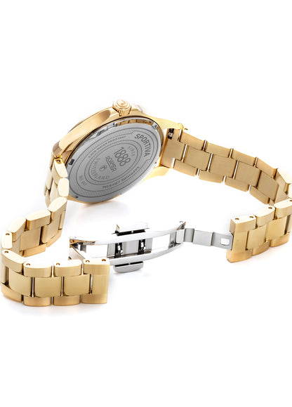 Sportiva 36mm Quartz Three-Hand Gold Bracelet Sapphire glass Stainless Steel swiss watch