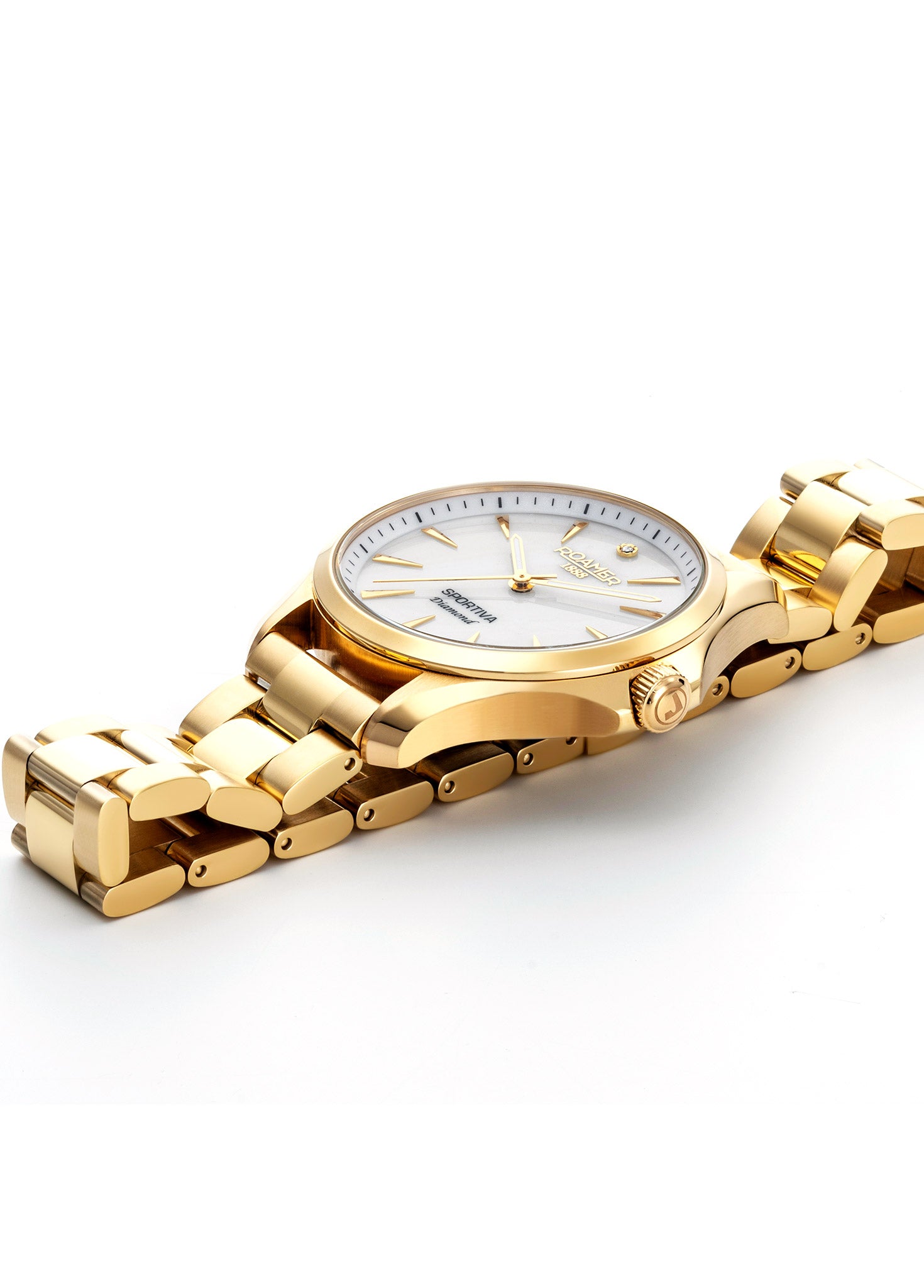 Sportiva 36mm Quartz Three-Hand Gold Bracelet Sapphire glass Stainless Steel swiss watch
