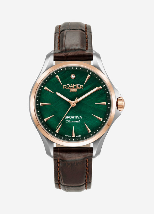 Sportiva 36mm Quartz Three-Hand Two-Tone Bracelet Sapphire glass Stainless Steel swiss watch