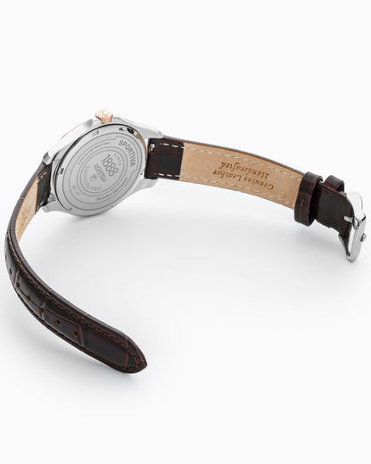 Sportiva 36mm Quartz Three-Hand Green Mop Dial  Two-Tone Bracelet Sapphire glass Stainless Steel swiss watch