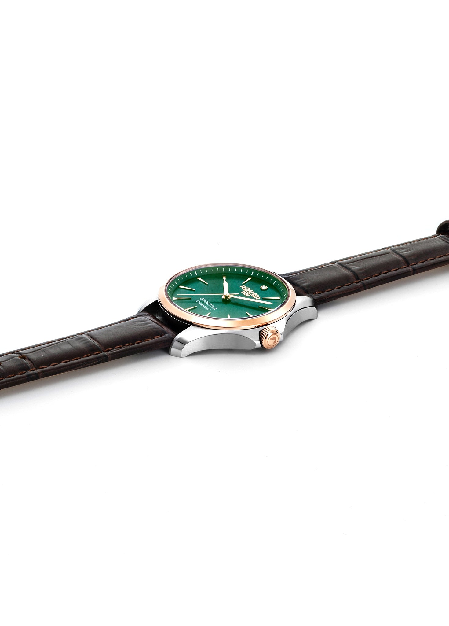 Sportiva 36mm Quartz Three-Hand Green Mop Dial  Two-Tone Bracelet Sapphire glass Stainless Steel swiss watch