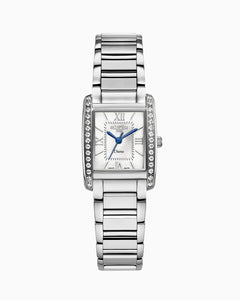 Diana Ladies 22.5 mm Quartz Three-Hand White Dial Silver Bracelet Sapphire glass Stainless Steel swiss watch