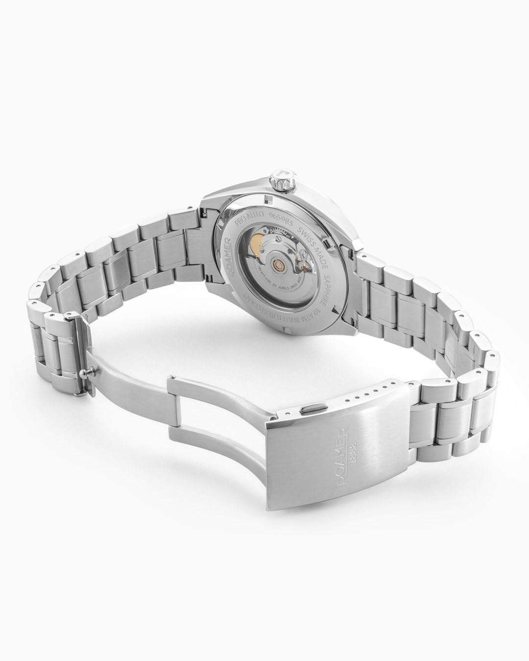 Pro Auto 42 mm Automatic Three-Hand Blue Dial Silver Bracelet Sapphire antireflection glass Stainless Steel swiss watch