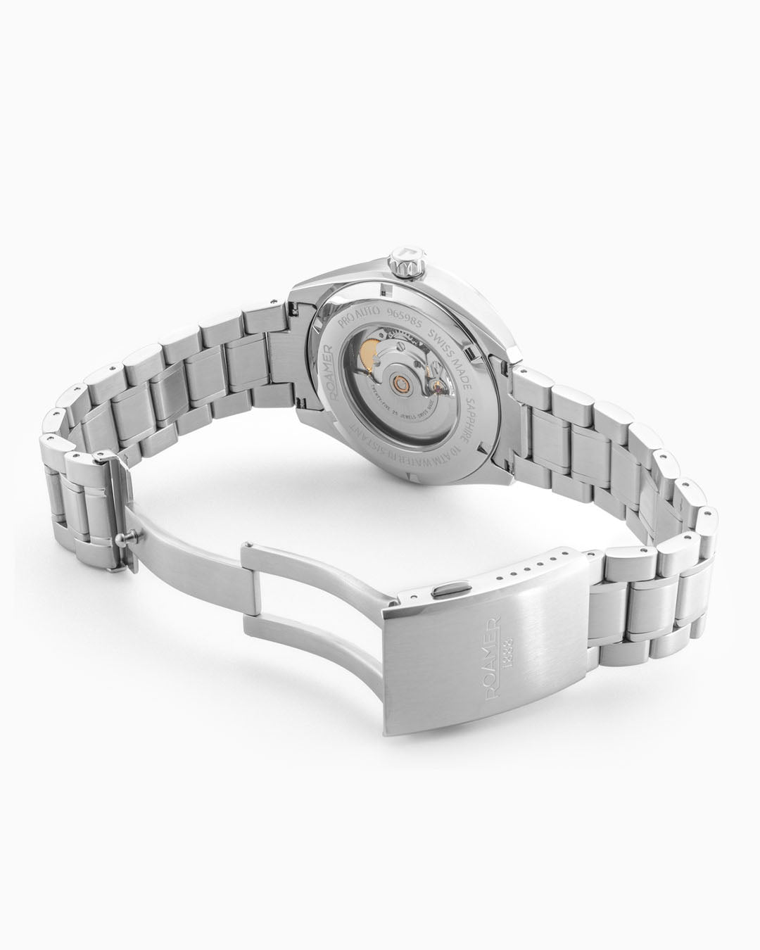Pro Auto 42 mm Automatic Three-Hand Green Dial Silver Bracelet Sapphire antireflection glass Stainless Steel swiss watch
