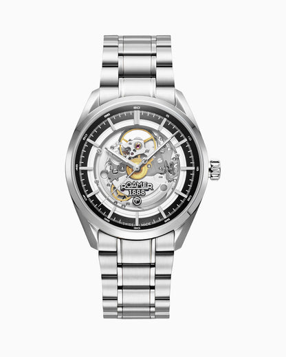 Pro Auto 42 mm Automatic Three-Hand  Black Dial Stainless Steel Bracelet Sapphire antireflection glass  Stainless Steel swiss watch