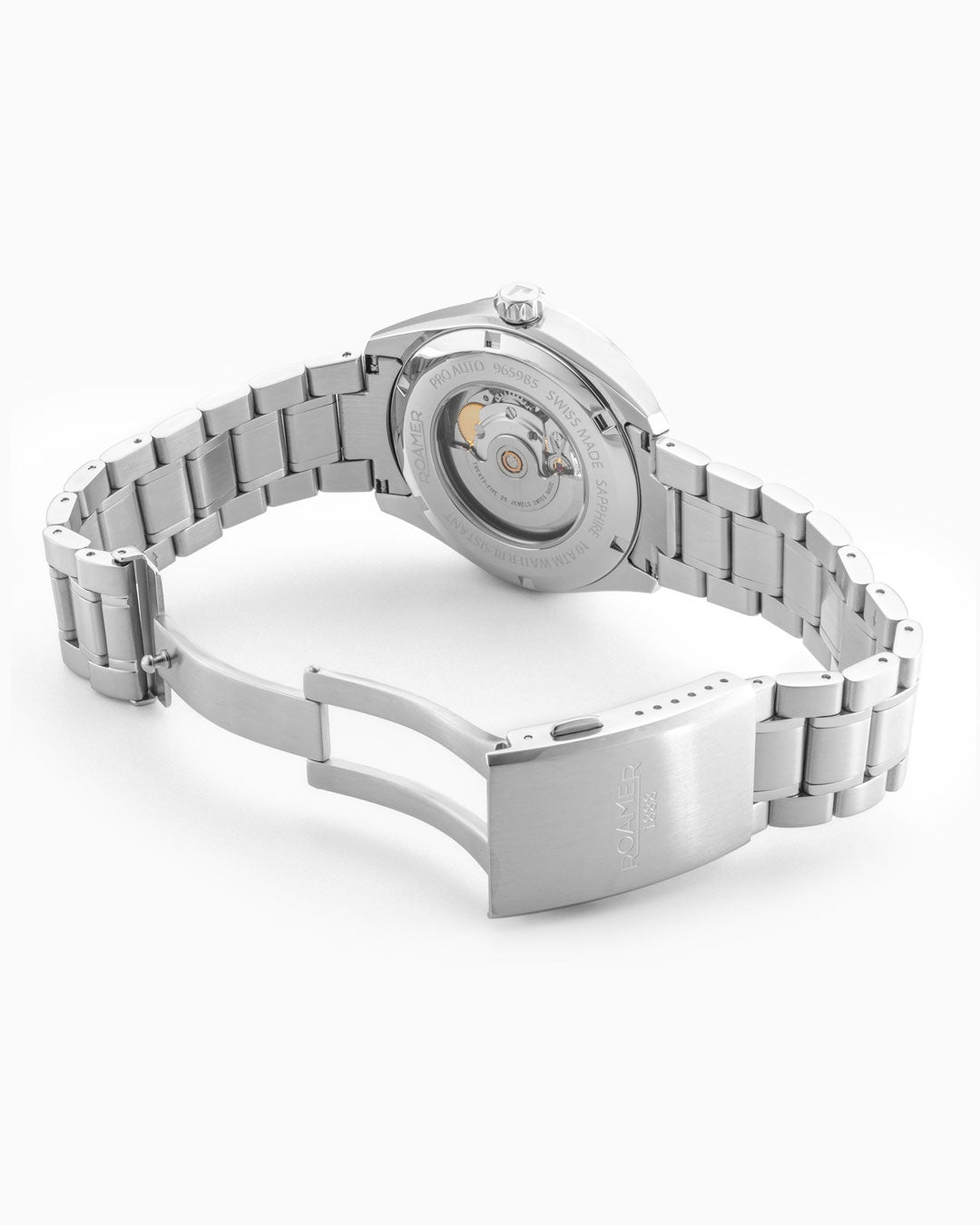 Pro Auto 42 mm Automatic Three-Hand  Black Dial Stainless Steel Bracelet Sapphire antireflection glass  Stainless Steel swiss watch