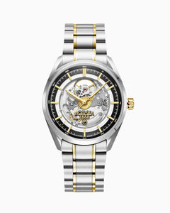 Pro Auto 42 mm Automatic Three-Hand Black Dial Two-Tone Bracelet Sapphire glass Stainless Steel swiss watch