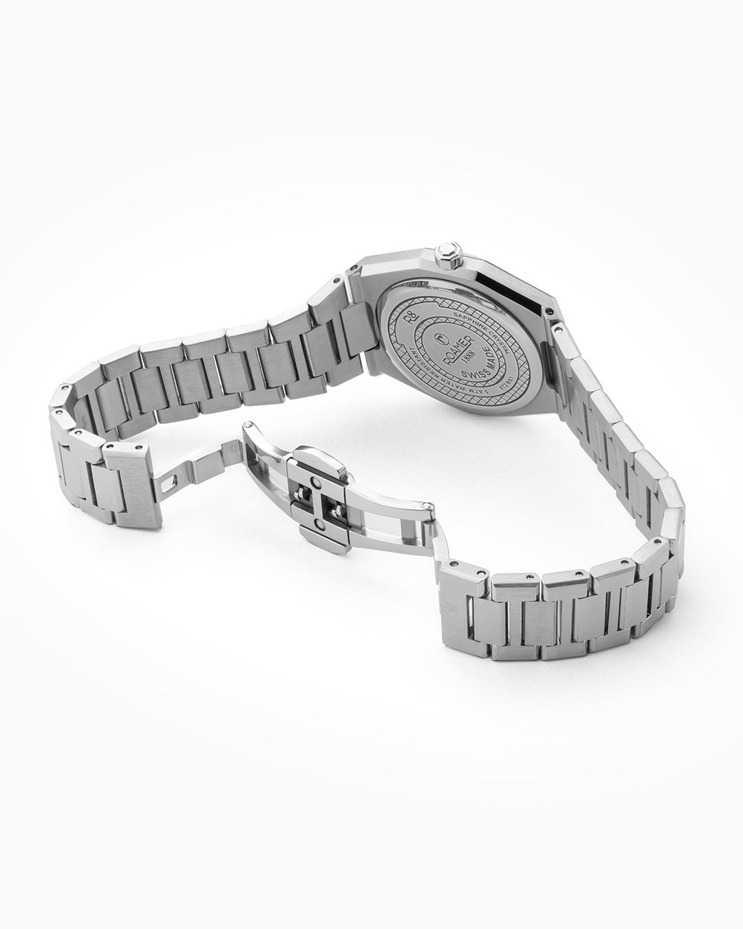 R8 Ladies 32.5mm Quartz Two-Hand Date Light Blue Sunray Dial Silver Bracelet Sapphire glass Stainless Steel swiss watch