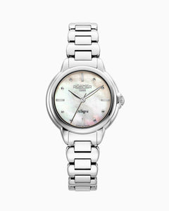 Allegra 32mm Quartz Three-Hand White MOP Dial Stainless Steel Bracelet Sapphire glass Stainless Steel swiss watch
